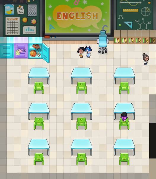 ZEP内の英語ルーム。英語アクティビティを行う教室